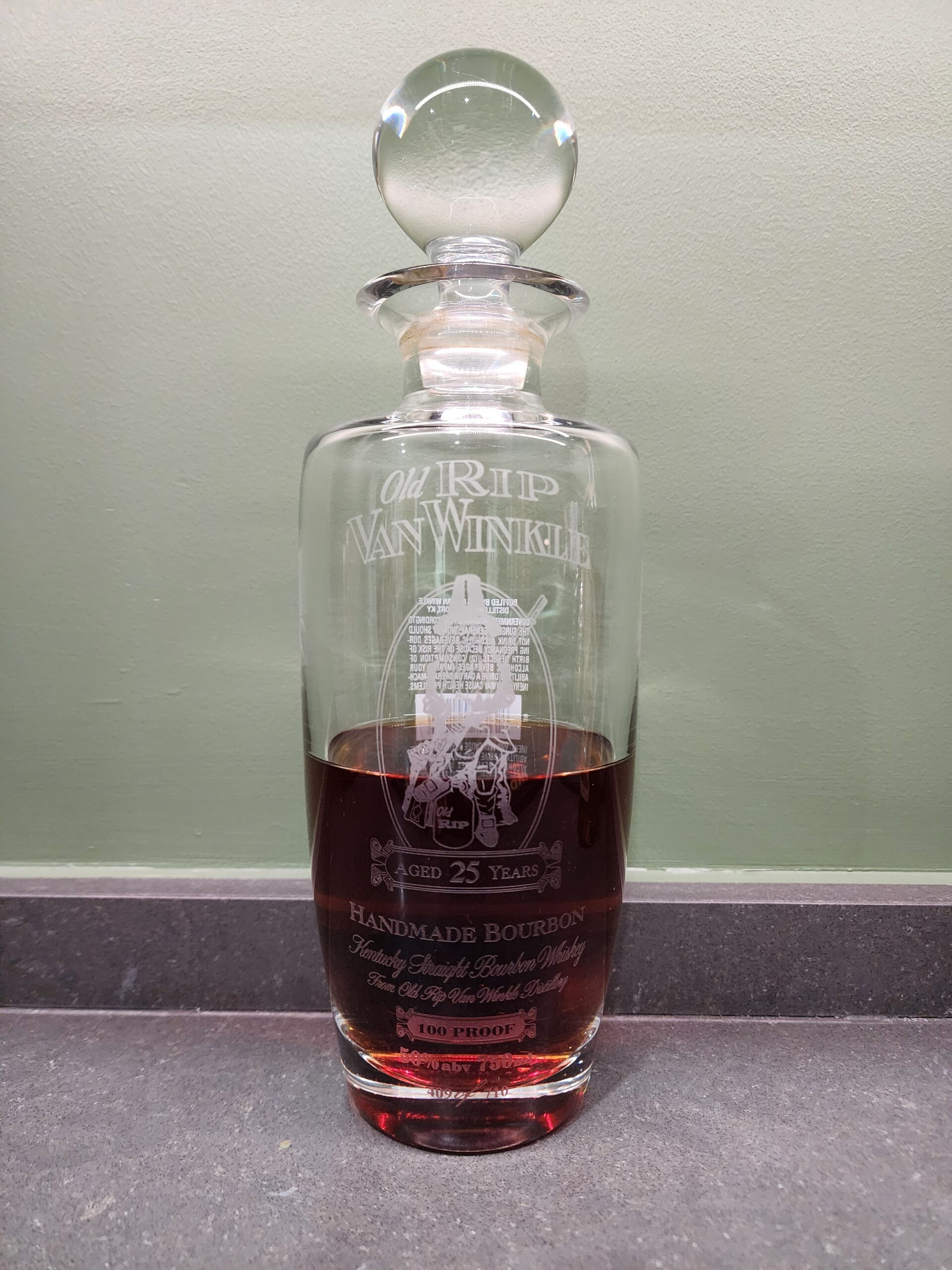 Old Rip Van Winkle Aged 25 Years